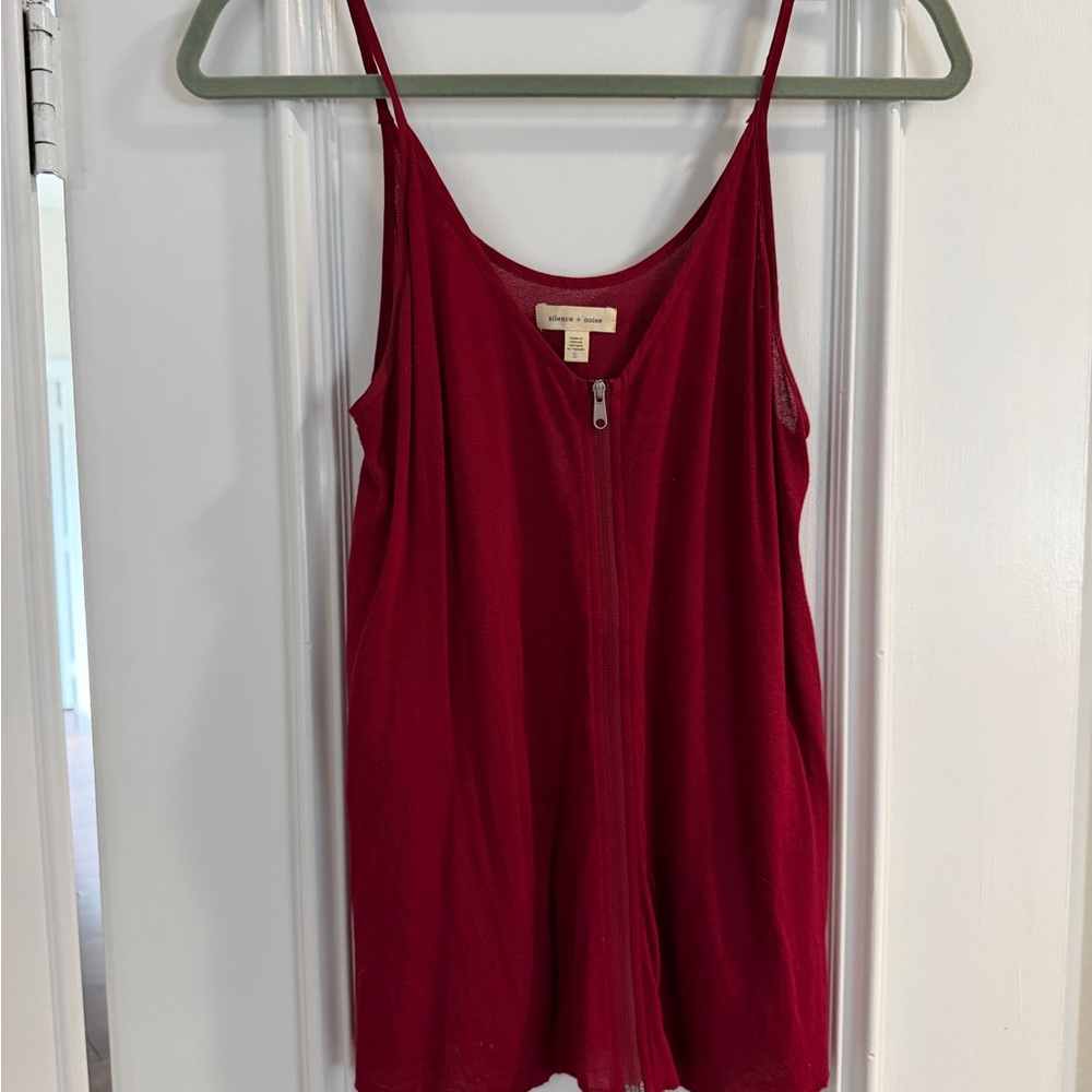 Silence + Noise Burgundy Camisole Top